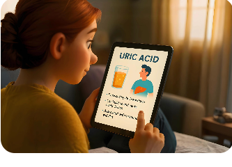 A clinical illustration for metabolic health and uric acid